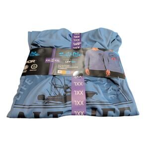 Salt Life Men's Long Sleeve UV Tee Navy Size XXL